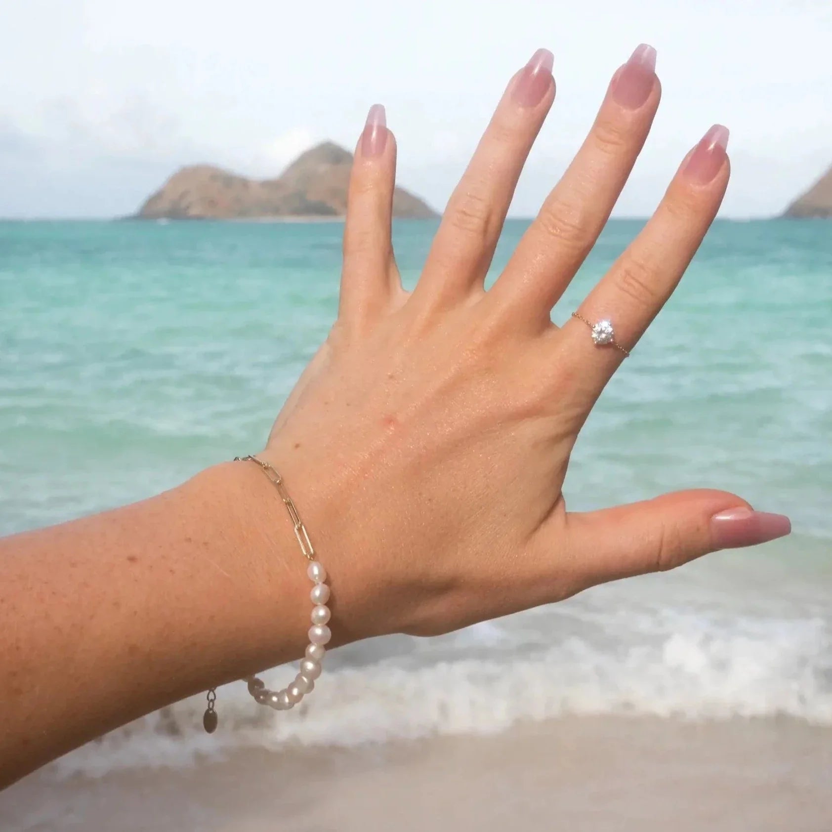 Rhoni® 14K Gold Paper Clip Pearl