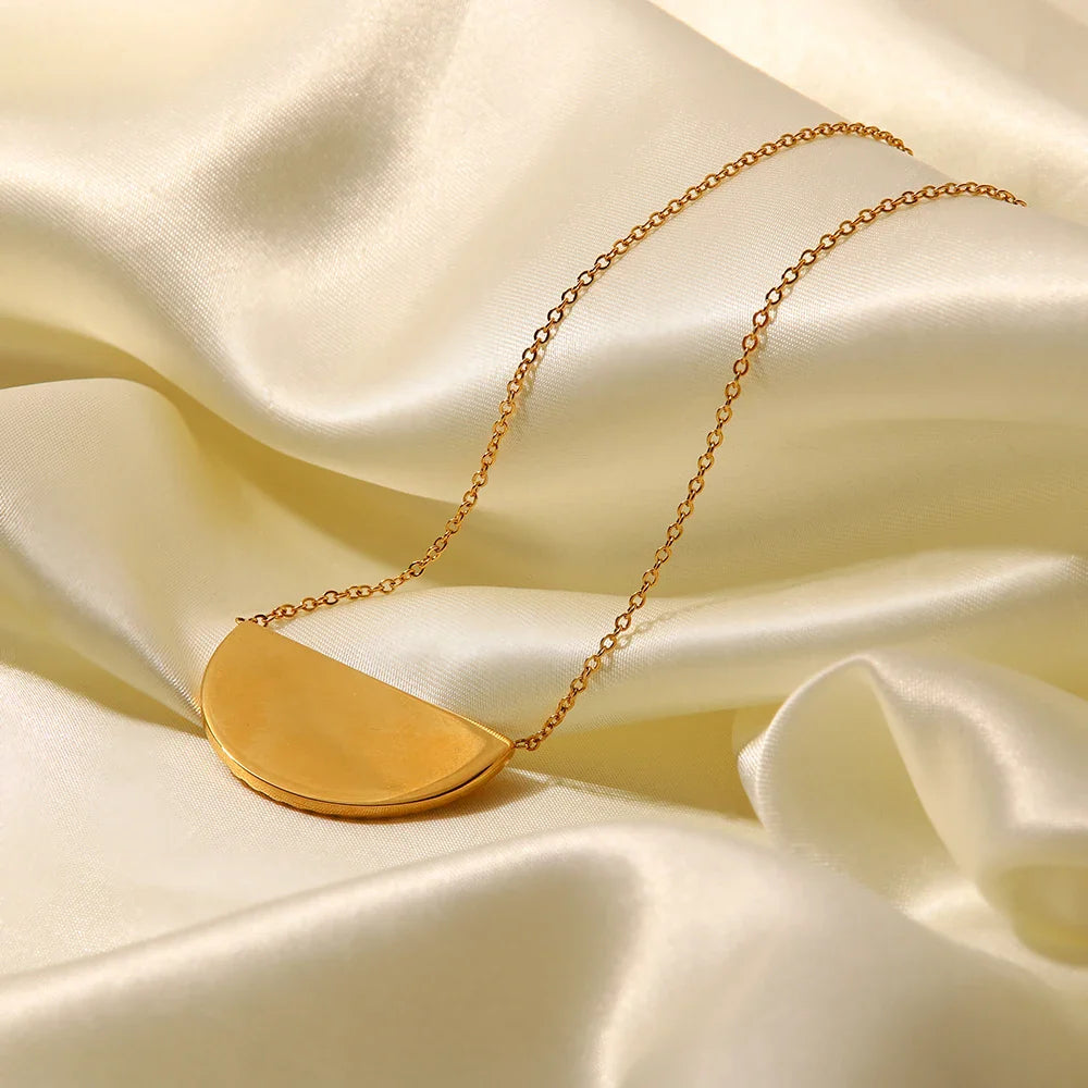 Ellie® Sunburst Semicircle Necklace