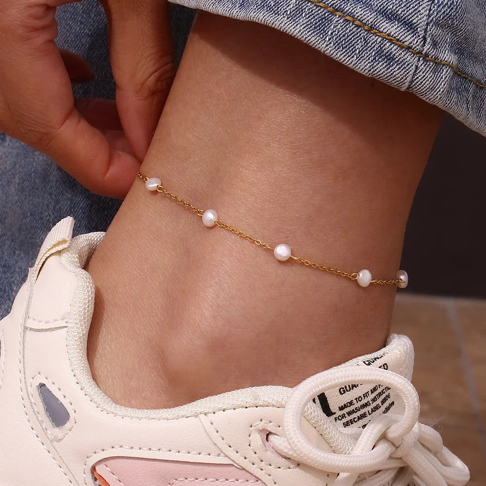 Cali Pearl Anklet