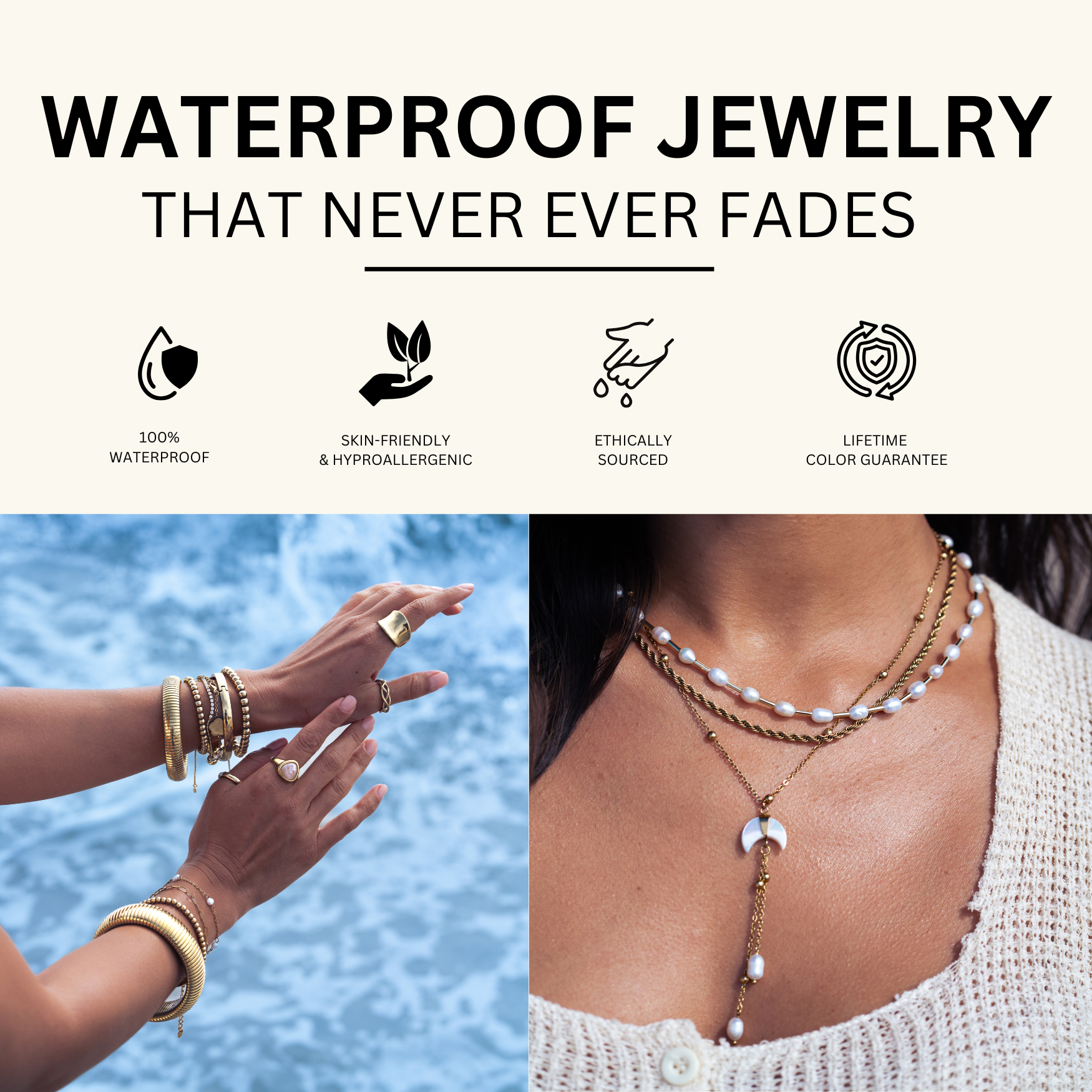 Cascade Cross Necklace