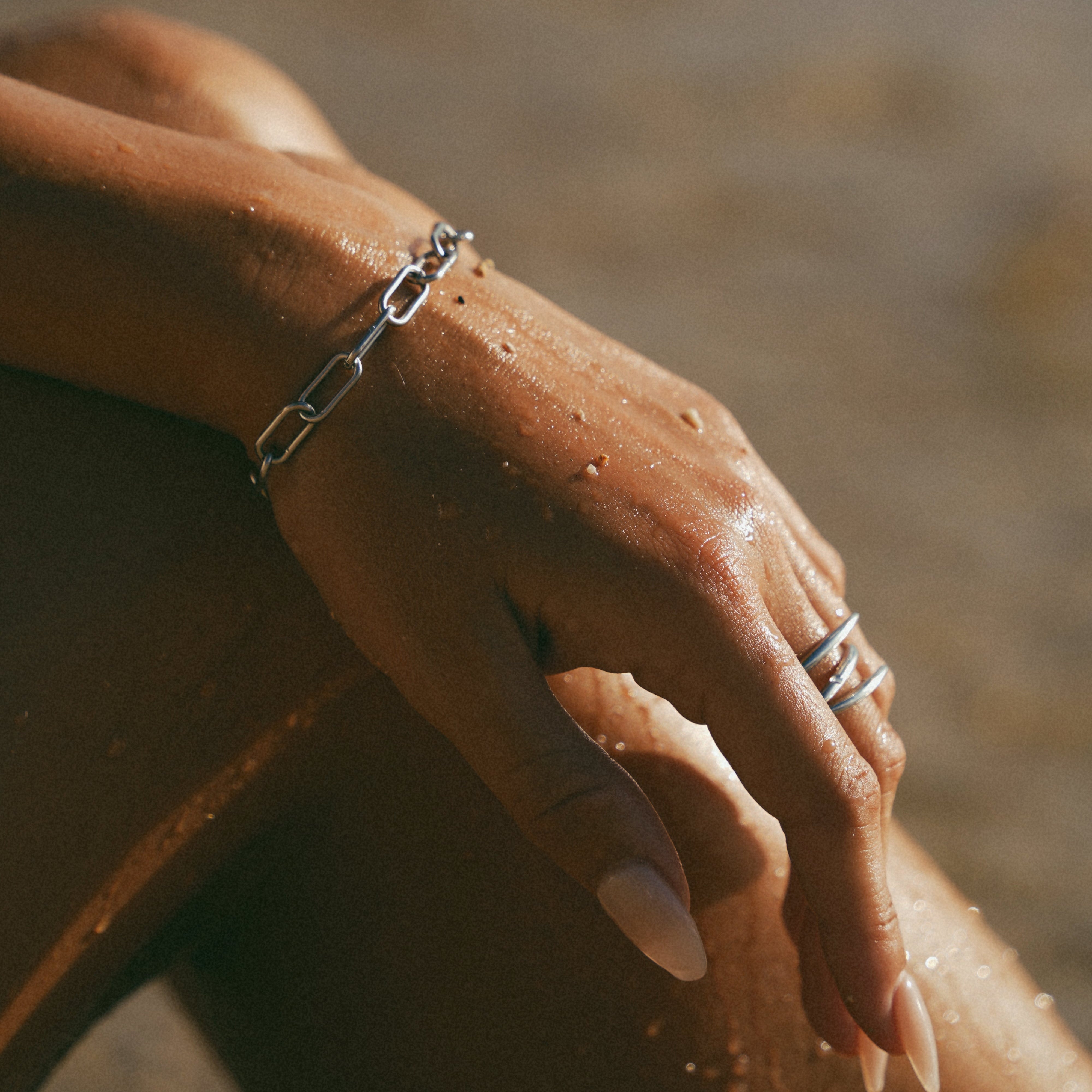 Tulum Chunky Paperclip Bracelet