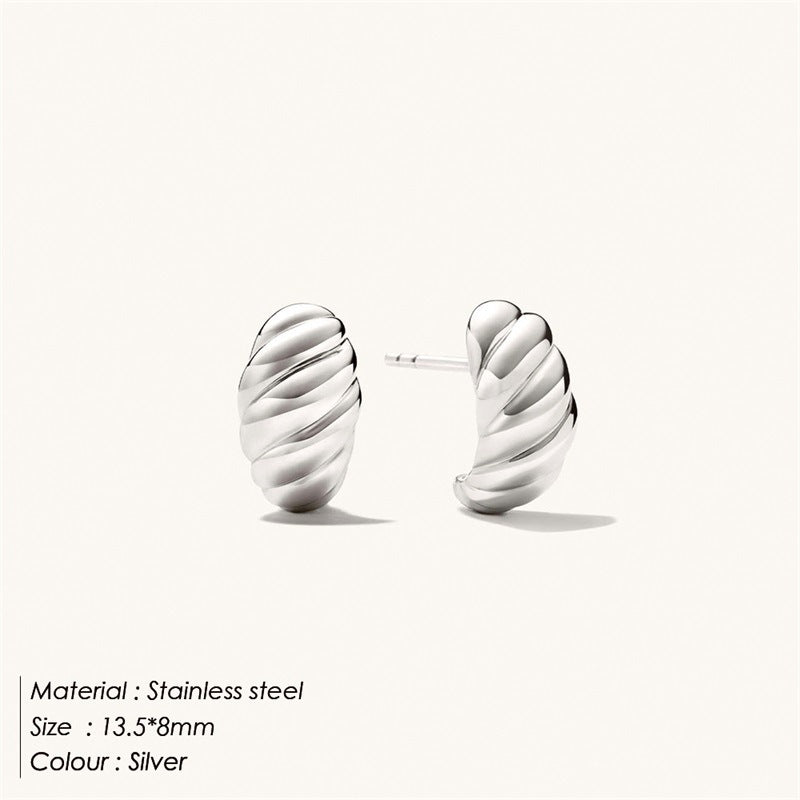 Croissant Huggie Earrings