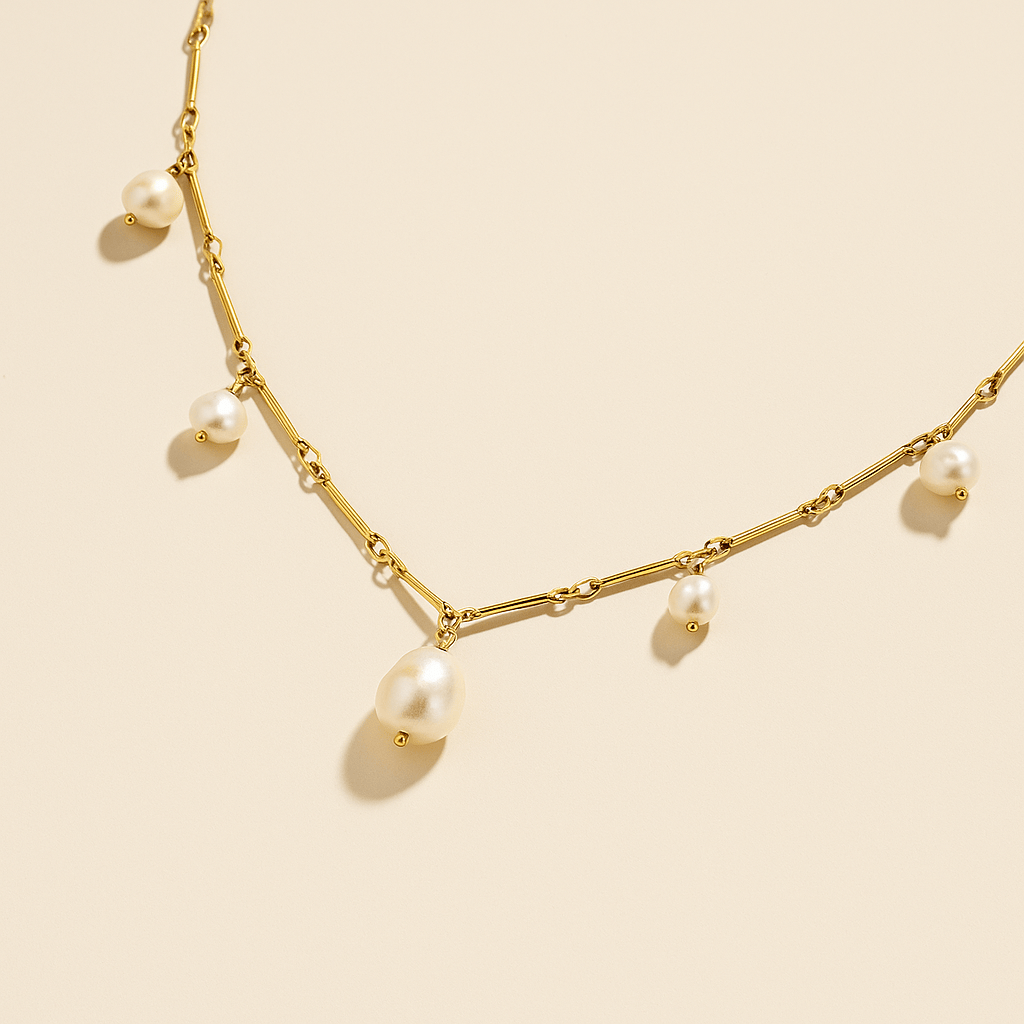 Santorini Pearl Necklace