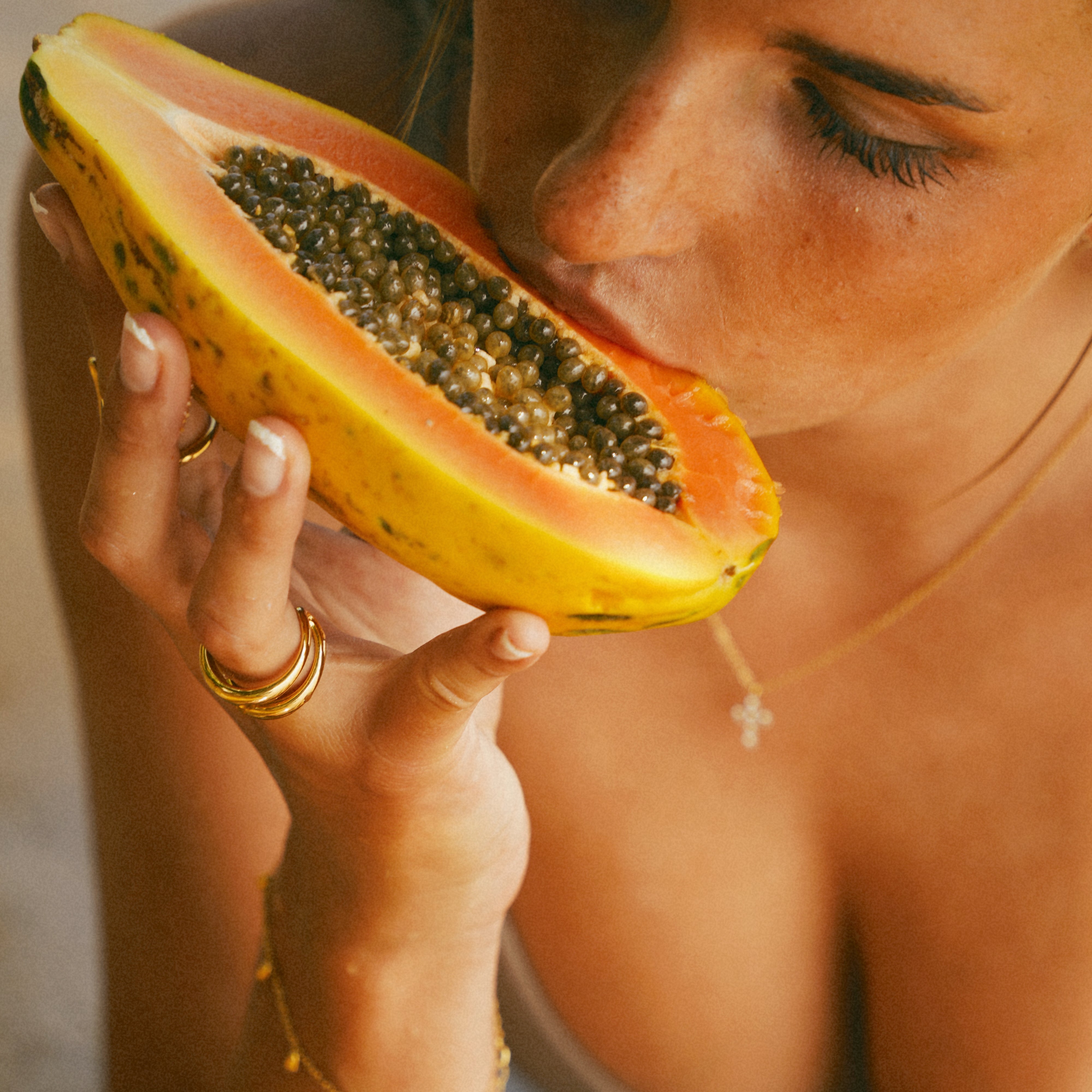 Cascade Cross Necklace