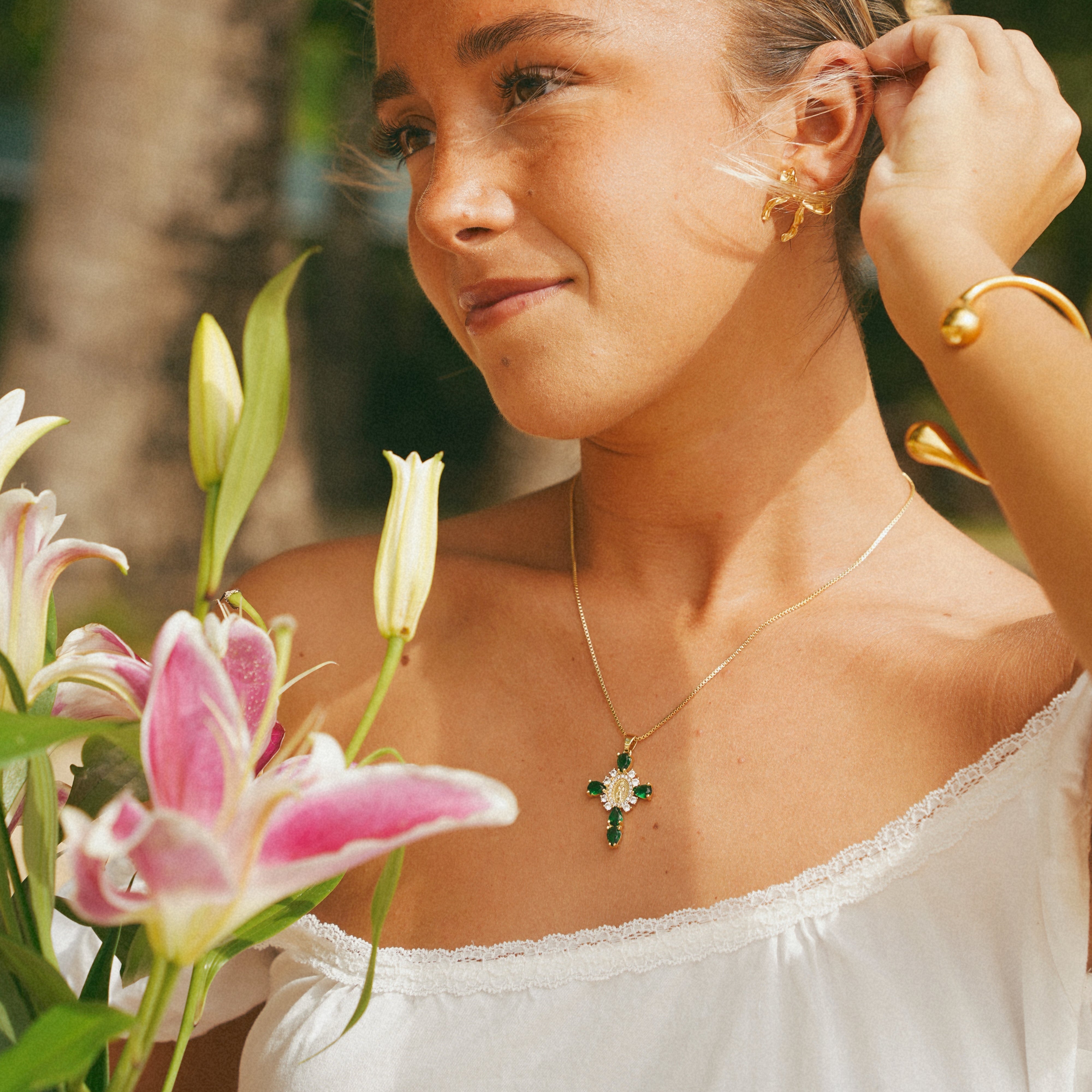 Valerie® Virgin Mary Cross Pendants